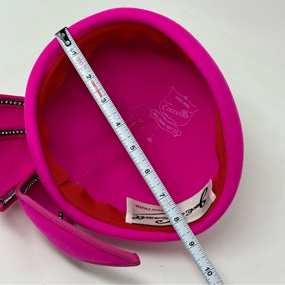 Vintage Jack McConnell Boutique 100% Wool Pink Hat - Picture 9 of 10